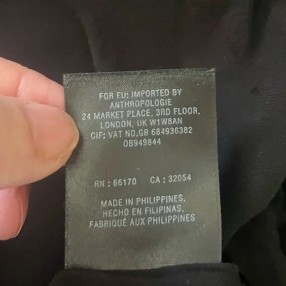 Anthropologie Black Maxi Halter Dress Size 6 - Picture 9 of 16